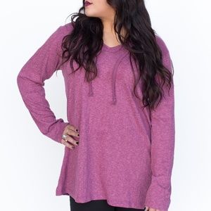 raspberry/wine hoodie